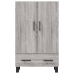 Credenza Grigio Sonoma 69,5x31x115 cm in Legno Multistrato