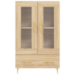 Credenza Rovere Sonoma 69,5x31x115 cm in Legno Multistrato