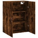 Mobile a Parete Rovere Fumo 69,5x34x90 cm