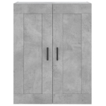 Mobile a Parete Grigio Cemento 69,5x34x90 cm Legno Multistrato