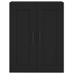 Mobile a Parete Nero 69,5x34,90 cm in Legno Multistrato