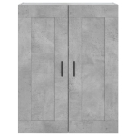 Mobile a Parete Grigio Cemento 69,5x34x90 cm Legno Multistrato