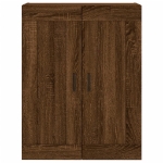 Mobile a Parete Rovere Marrone 69,5x34x90 cm Legno Multistrato