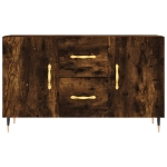 Credenza Rovere Fumo 100x36x60 cm in Legno Multistrato