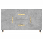 Credenza Grigio Cemento 100x36x60 cm in Legno Multistrato