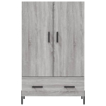 Credenza Grigio Sonoma 69,5x31x115 cm in Legno Multistrato