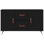 Credenza Nera 100x36x60 cm in Legno Multistrato