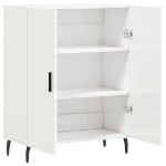 Credenza 69,5x34x90 cm in Legno Multistrato Bianco Lucido