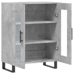 Credenza Grigio Cemento 69,5x34x90 cm in Legno Multistrato