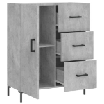 Credenza Grigio Cemento 69,5x34x90 cm in Legno Multistrato