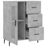 Credenza Grigio Cemento 69,5x34x90 cm in Legno Multistrato