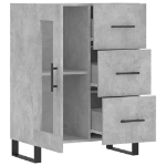 Credenza Grigio Cemento 69,5x34x90 cm in Legno Multistrato