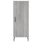 Credenza Grigio Sonoma 34,5x34x90 cm in Legno Multistrato