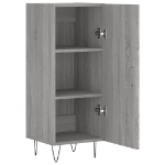 Credenza Grigio Sonoma 34,5x34x90 cm in Legno Multistrato