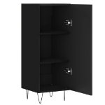 Credenza Nero 34,5x34x90 cm in Legno Multistrato