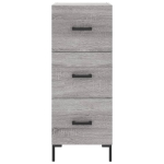 Credenza Grigio Sonoma 34,5x34x90 cm in Legno Multistrato