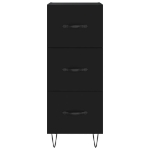 Credenza Nero 34,5x34x90 cm in Legno Multistrato