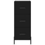 Credenza Nero 34,5x34x90 cm in Legno Multistrato