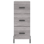 Credenza Grigio Sonoma 34,5x34x90 cm in Legno Multistrato