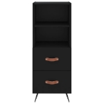 Credenza Nero 34,5x34x90 cm in Legno Multistrato