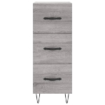 Credenza Grigio Sonoma 34,5x34x90 cm in Legno Multistrato