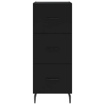 Credenza Nero 34,5x34x90 cm in Legno Multistrato