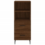 Credenza Rovere Marrone 34,5x34x90 cm in Legno Multistrato