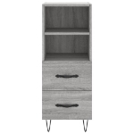 Credenza Grigio Sonoma 34,5x34x90 cm in Legno Multistrato