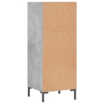 Credenza Grigio Cemento 34,5x32,5x90 cm in Legno Multistrato