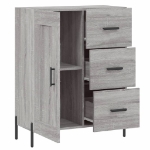 Credenza Grigio Sonoma 69,5x34x90 cm in Legno Multistrato