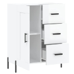 Credenza 69,5x34x90 cm in Legno Multistrato Bianco Lucido