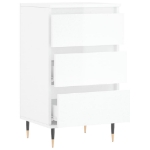 Credenza Bianco Lucido 40x35x70 cm in Legno Multistrato