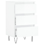 Credenza Bianco Lucido 40x35x70 cm in Legno Multistrato