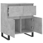 Credenza Grigio Cemento 60x35x70 cm in Legno Multistrato