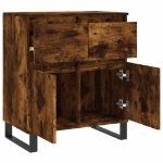 Credenza Rovere Fumo 60x35x70 cm in Legno Multistrato