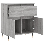 Credenza Grigio Sonoma 60x35x70 cm in Legno Multistrato