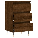 Credenza Rovere Marrone 40x35x70 cm in Legno Multistrato