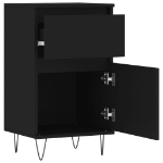 Credenza Nera 40x35x70 cm in Legno Multistrato