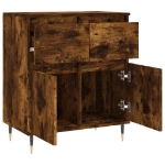 Credenza Rovere Fumo 60x35x70 cm in Legno Multistrato