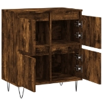 Credenza Rovere Fumo 60x35x70 cm in Legno Multistrato