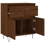 Credenza Rovere Marrone 60x35x70 cm in Legno Multistrato