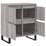 Credenza Grigio Sonoma 60x35x70 cm in Legno Multistrato