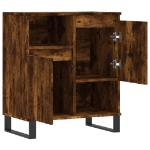 Credenza Rovere Fumo 60x35x70 cm in Legno Multistrato