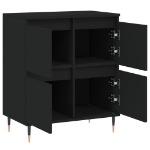 Credenza Nero 60x35x70 cm in Legno Multistrato