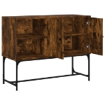 Credenza Rovere Fumo 100x40x79,5 cm in Legno Multistrato