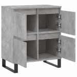 Credenza Grigio Cemento 60x35x70 cm in Legno Multistrato