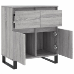 Credenza Grigio Sonoma 60x35x70 cm in Legno Multistrato