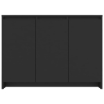 Credenza Nera 102x33x75 cm in Truciolato