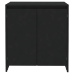 Credenza Nera 70x41x75 cm in Legno Multistrato