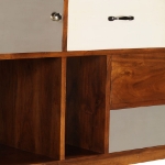 Credenza 115x35x86 cm Legno Massello di Acacia